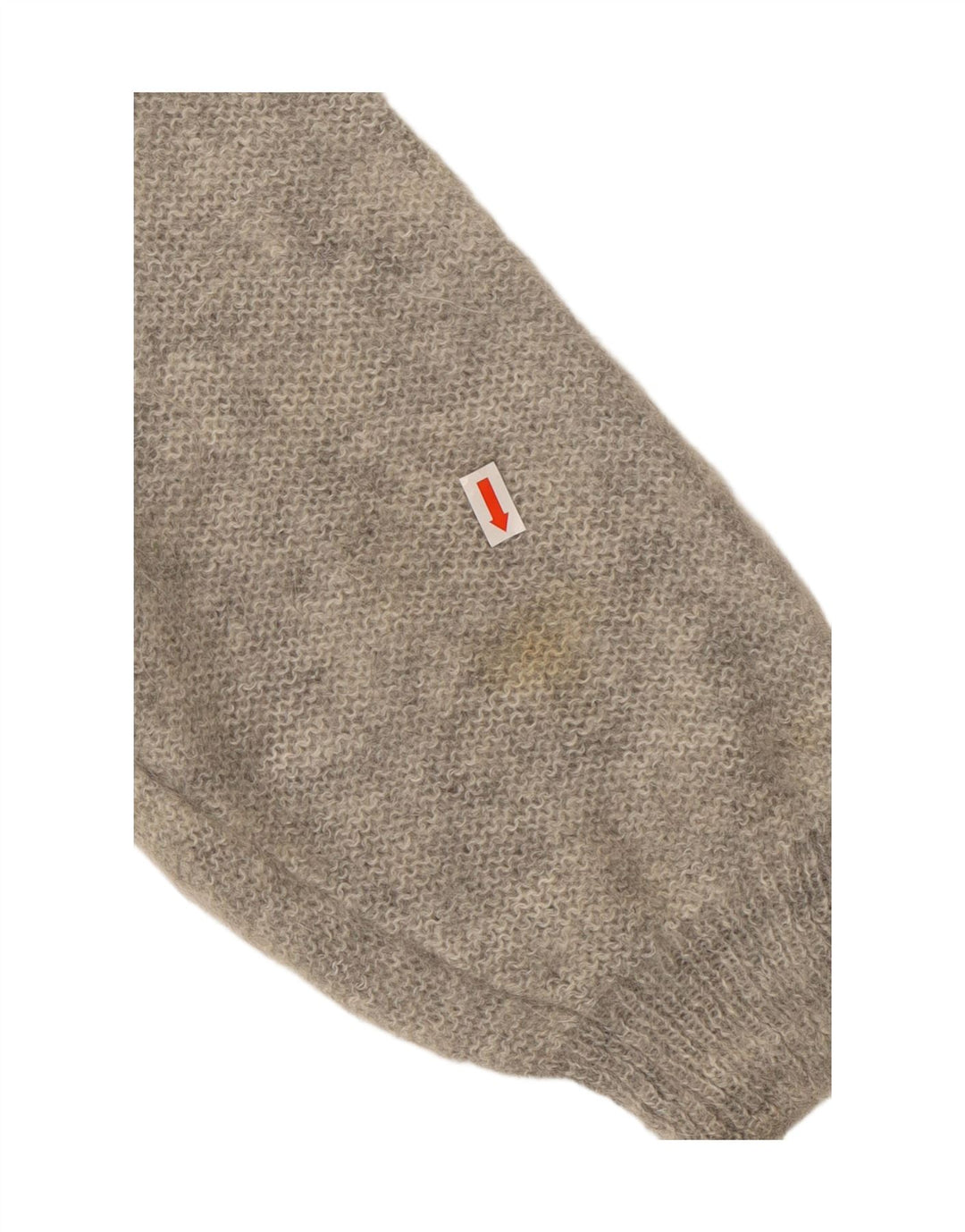 VINTAGE Femme Col Roulé Pull Pull UK 18 XL Gris Floral Mohair