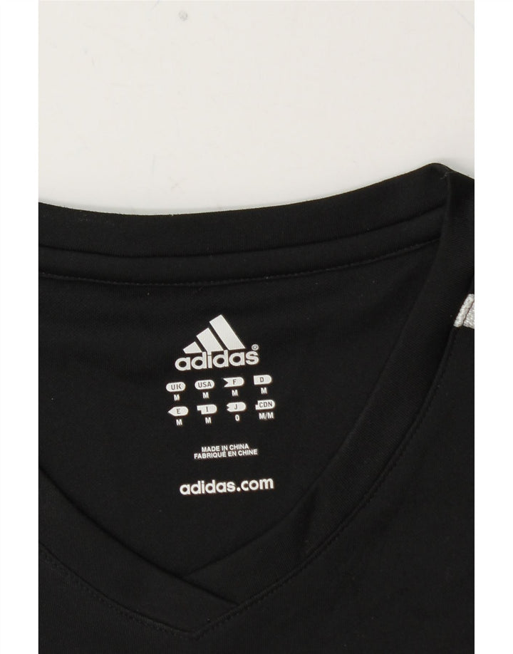 ADIDAS T-Shirt Homme Noir Moyen Polyester Colorblock
