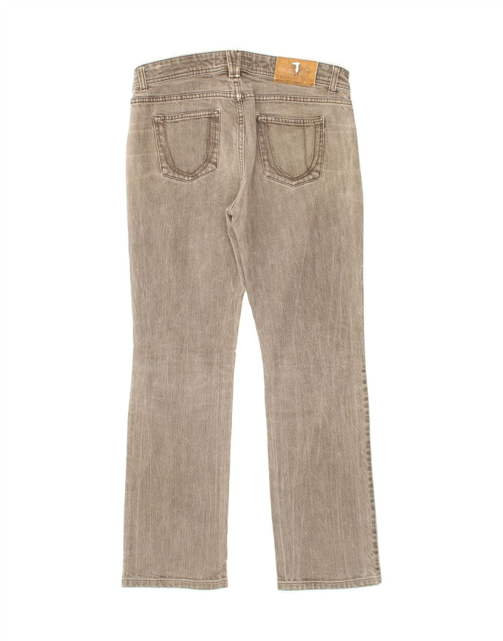 TRUSSARDI Womens Straight Jeans W29 L29 Brown Vintage Trussardi and Second-Hand Trussardi from Messina Hembry 
