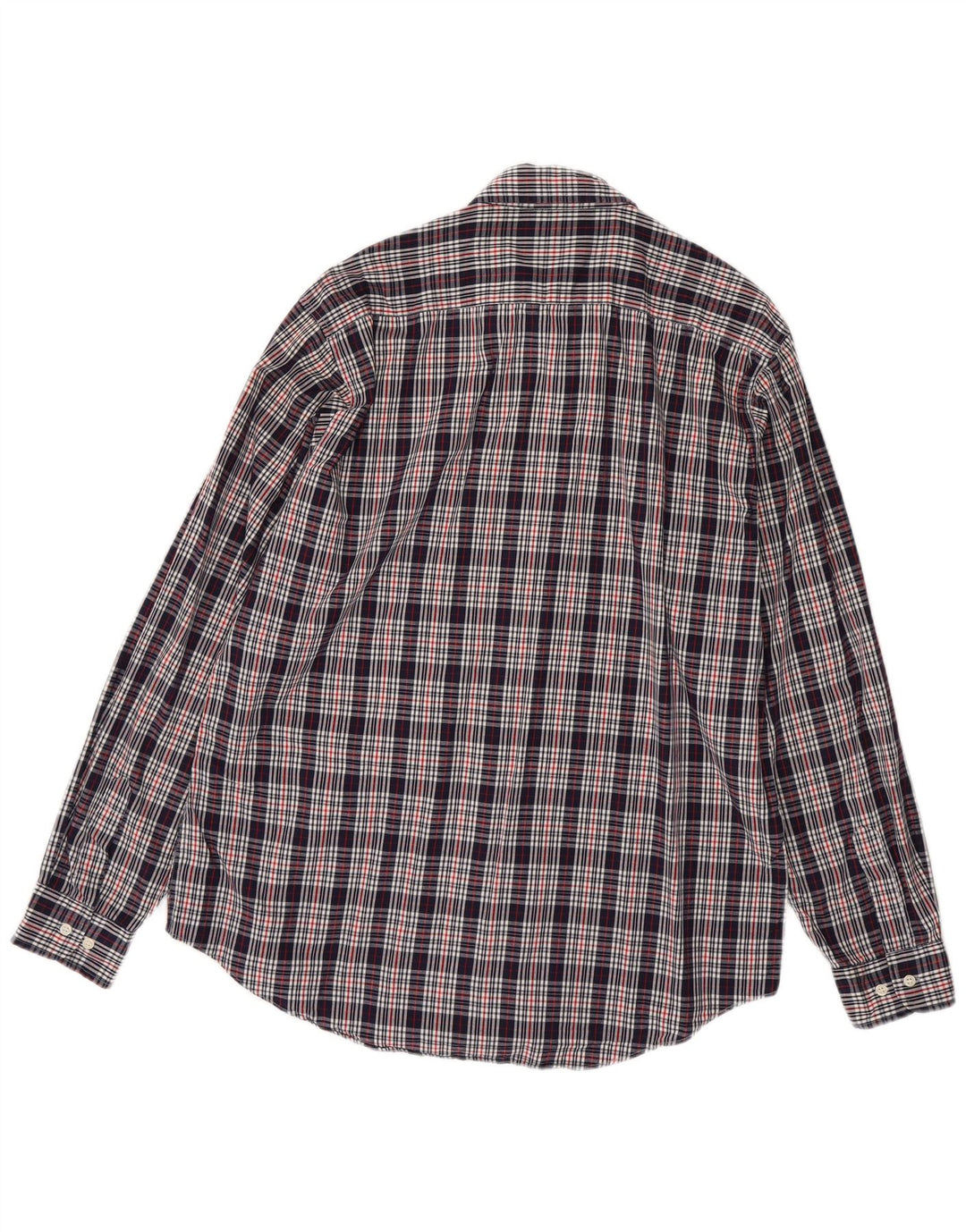Ballon Chemise Homme Taille 43 17 XL Bleu Marine Carreaux Coton