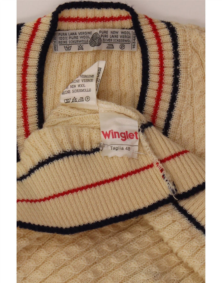 Winglet Débardeur Homme IT 48 Medium Off White Laine