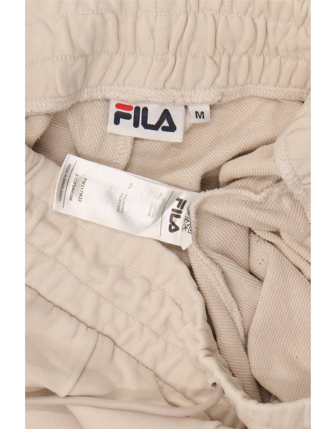 Fila Pantalon De Survêtement Joggers Coton Beige Moyen Homme
