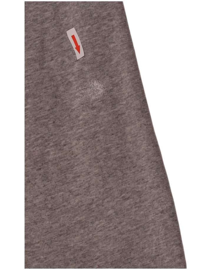 Timberland Pull à capuche zippé pour hommes, grand coton gris