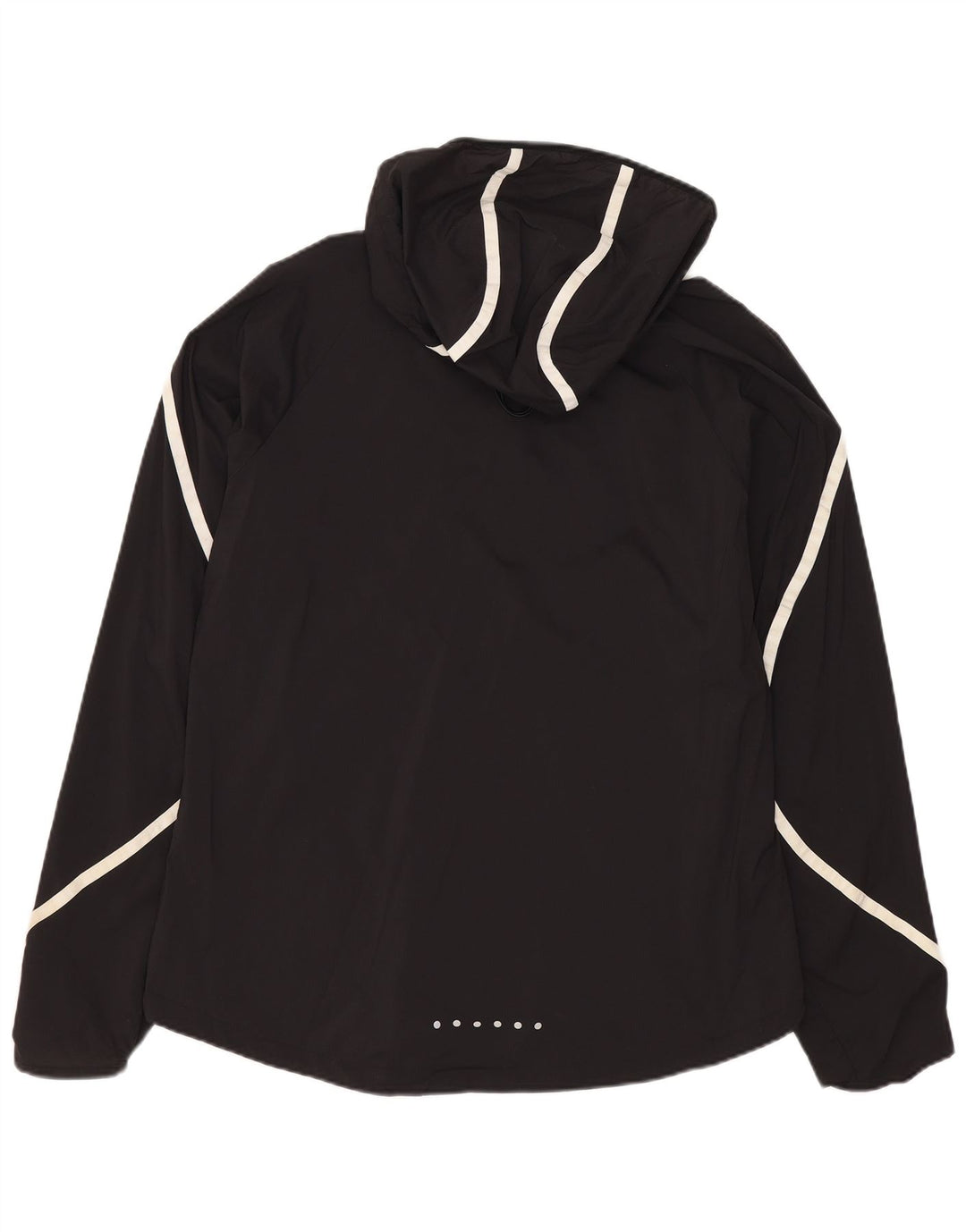 Nike Veste de survêtement à capuche pour femme UK 14 Medium Noir Nylon