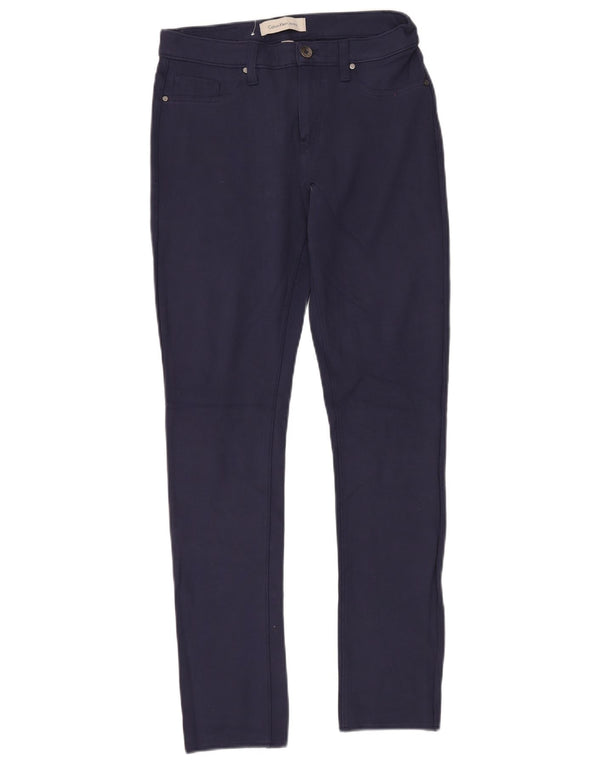 Calvin Klein Pantalon skinny pour femme US 6 Small W28 L32 Bleu marine Viscose