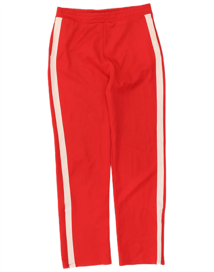 Zara Pantalon de survêtement femme EU 30 W30 L29 Rouge Colourblock Polyester