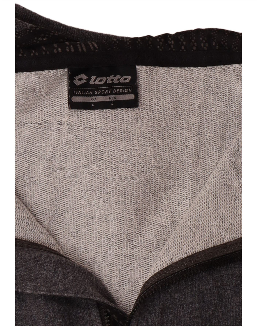 LOTTO Pull à capuche zippé pour femme UK 16 Large Gris