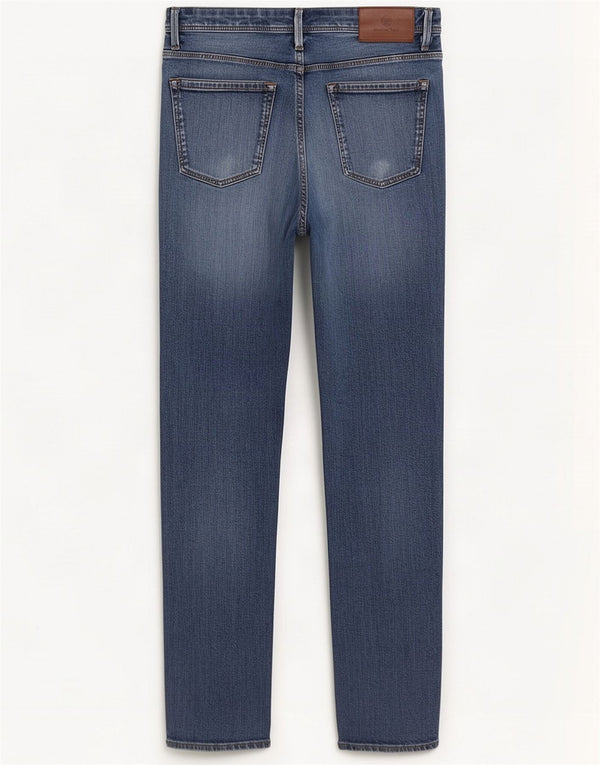 Massimo Dutti Jean slim pour homme EU 42 Large W32 L31 Bleu