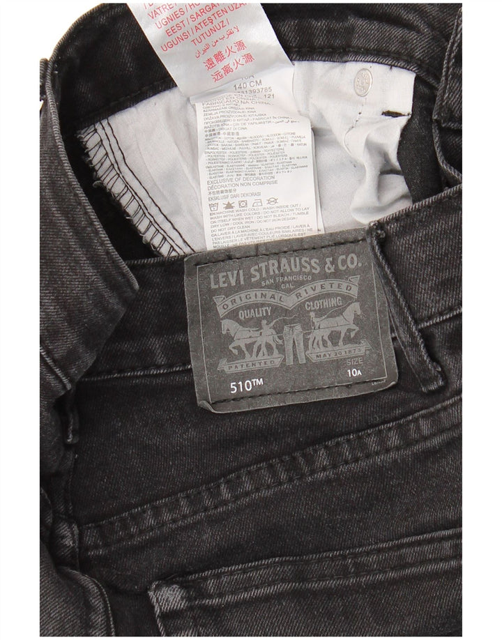 LEVI'S Jean skinny 510 garçon 9-10 ans W26 L27 coton noir