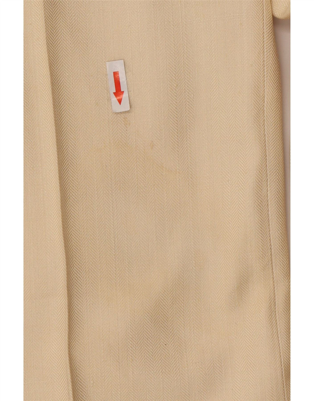 Costume 2 Pièces Vintage Homme Grand W34 L30 Soie Beige