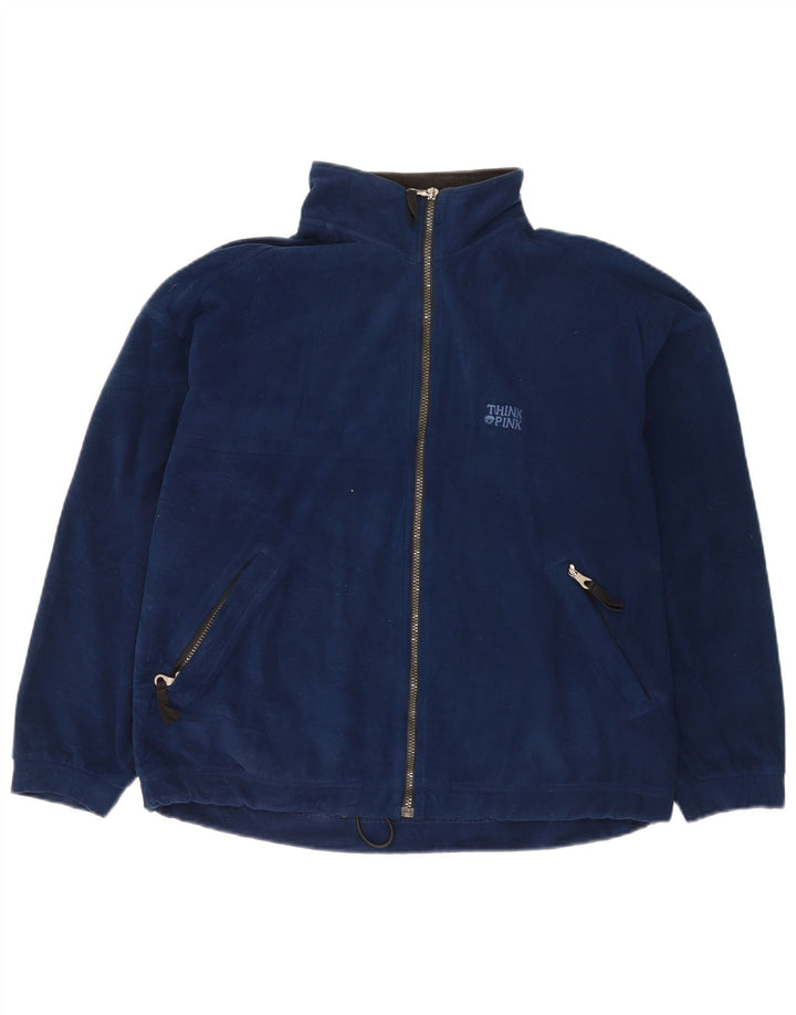 Think Pink Veste polaire pour homme UK 40 Large Bleu marine Polyester