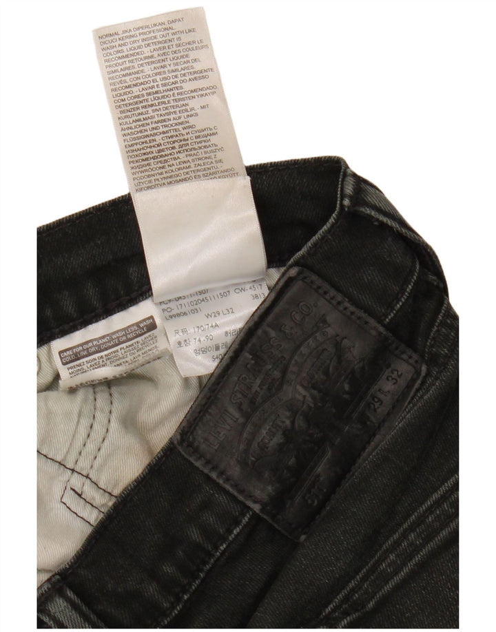 LEVI'S Jean Slim 511 Femme W29 L32 Coton Noir