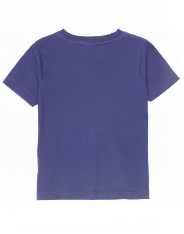Adidas Garçon Graphic T-Shirt Top 5-6 ans Bleu Marine Coton