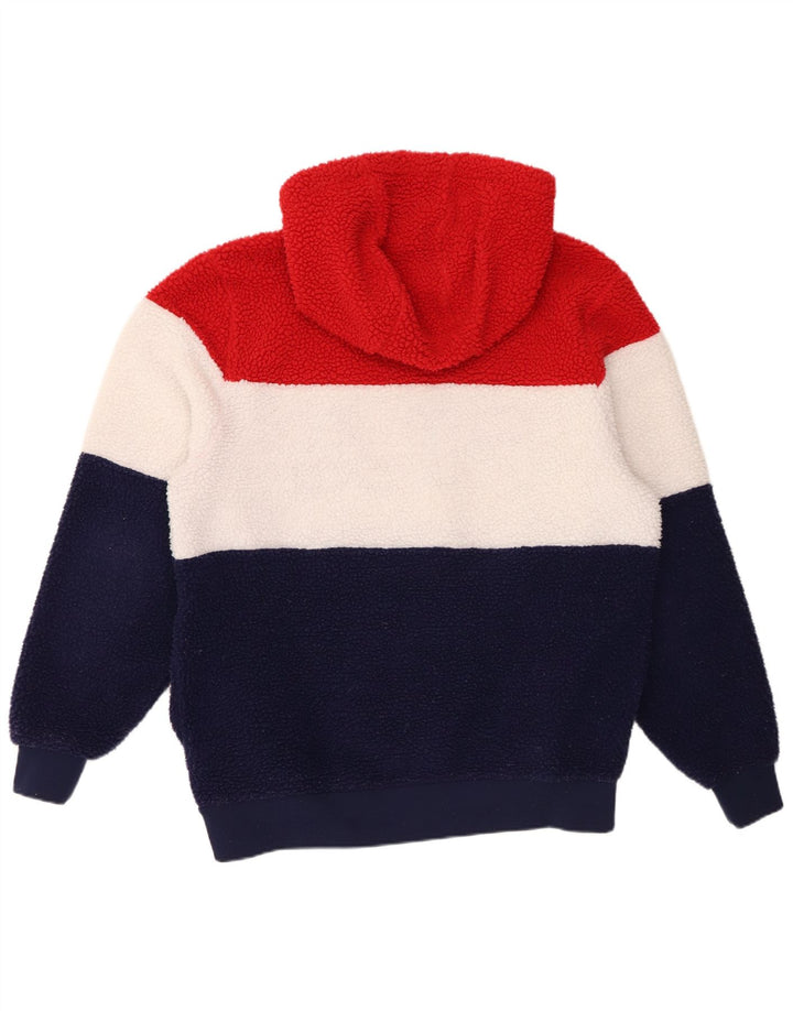 Fila Pull à capuche en polaire pour homme Multicolore Colorblock Polyester