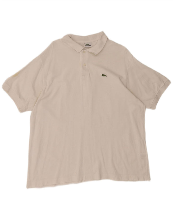Lacoste Polo Homme Taille 7 2XL Coton Blanc