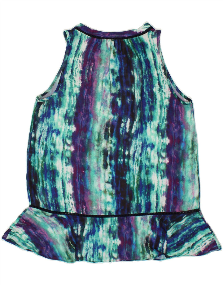 MOSSIMO Womens Sleeveless Blouse Top UK 10 Small Multicoloured Tie Dye Vintage Mossimo and Second-Hand Mossimo from Messina Hembry 