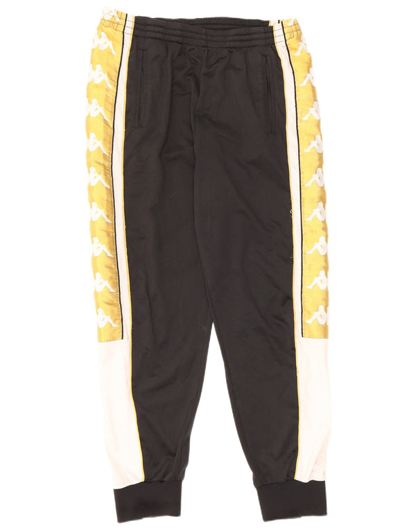 KAPPA Pantalon de Survêtement Graphique Homme Joggers Large Noir Colourblock