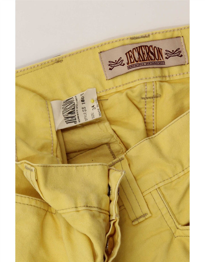 Jeckerson Bermuda Homme W34 Large Jaune Coton