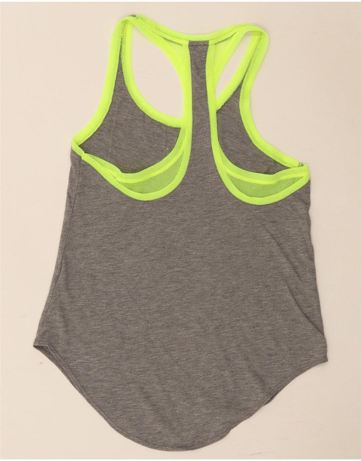 Nike Débardeur Femme UK 6 XS Gris Colorblock