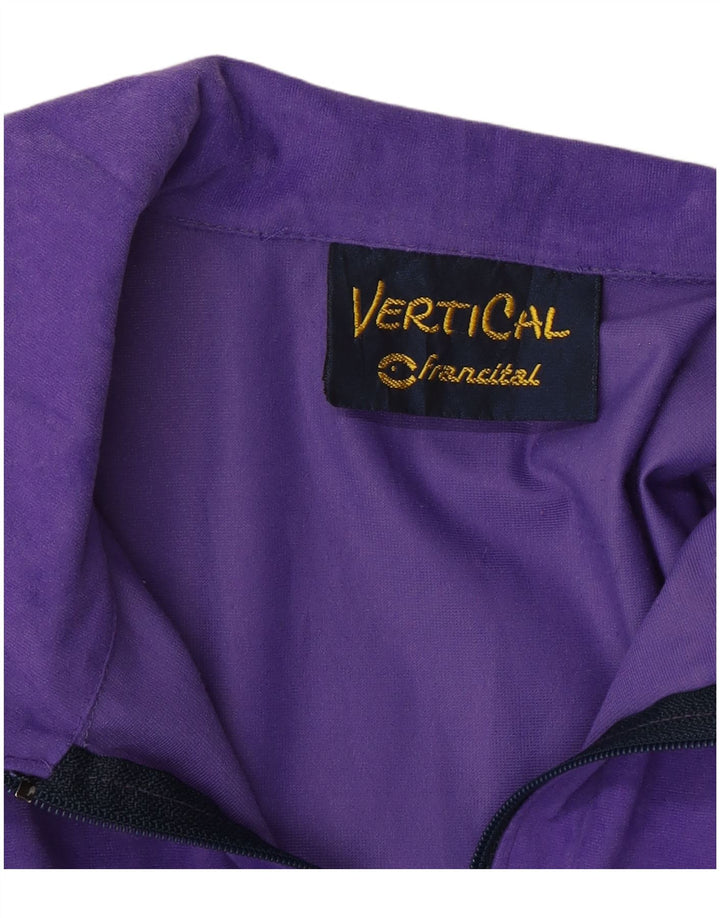 VERTICAL Veste de survêtement en velours pour homme Violet moyen Colourblock