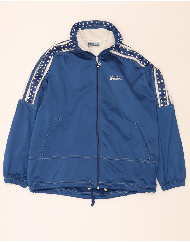 DIADORA Veste de survêtement surdimensionnée pour femme UK 12 Bleu moyen floral