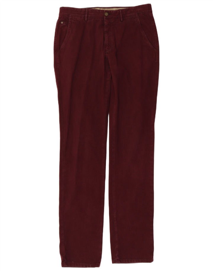 MASSIMO DUTTI Pantalon Chino Slim Homme EU 40 Medium W31 L33 Bordeaux