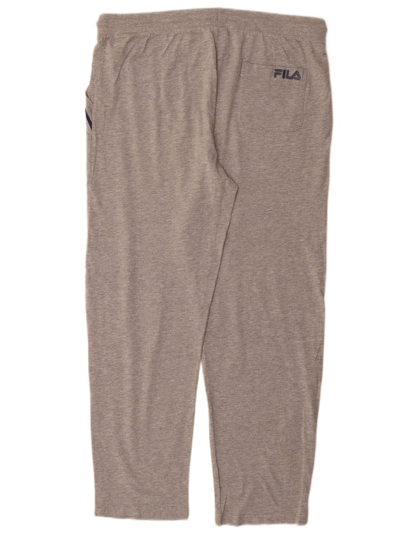 Fila Pantalon de survêtement pour femme UK 14 Large Gris Moucheté Coton