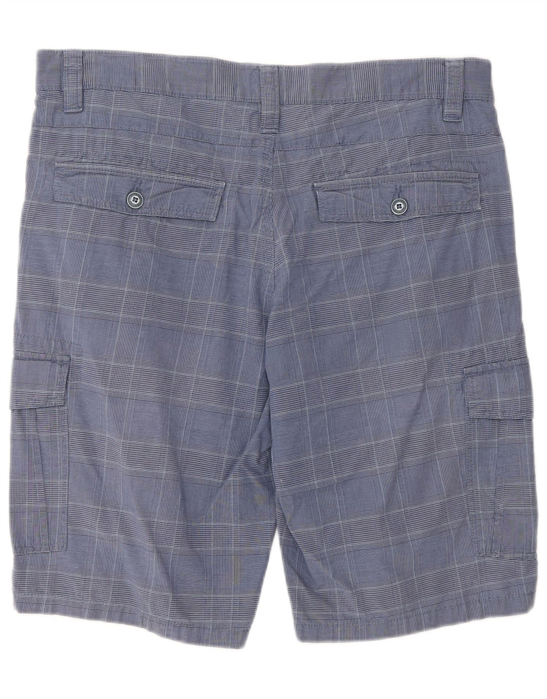 Blue Side Short Cargo Homme IT 52 XL W36 Coton à Carreaux Bleu