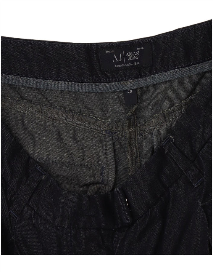 Armani Jean droit pour femme IT 40 Small W30 L25 Bleu marine