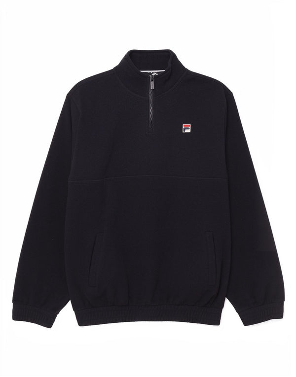 Fila Pull Polaire à Col Zippé Homme Bleu Marine Moyen