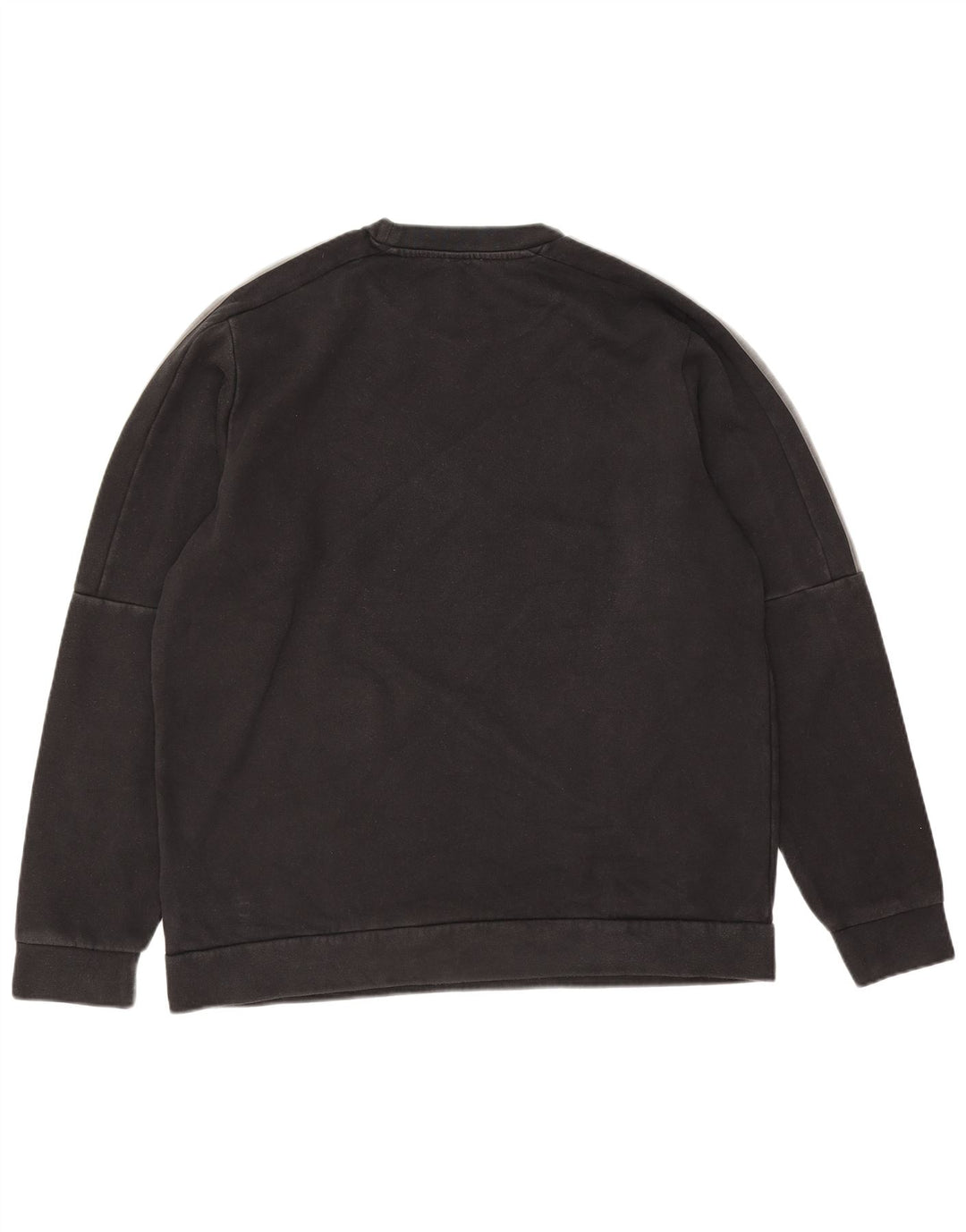 Adidas Sweat-shirt pour homme en coton noir Taille L