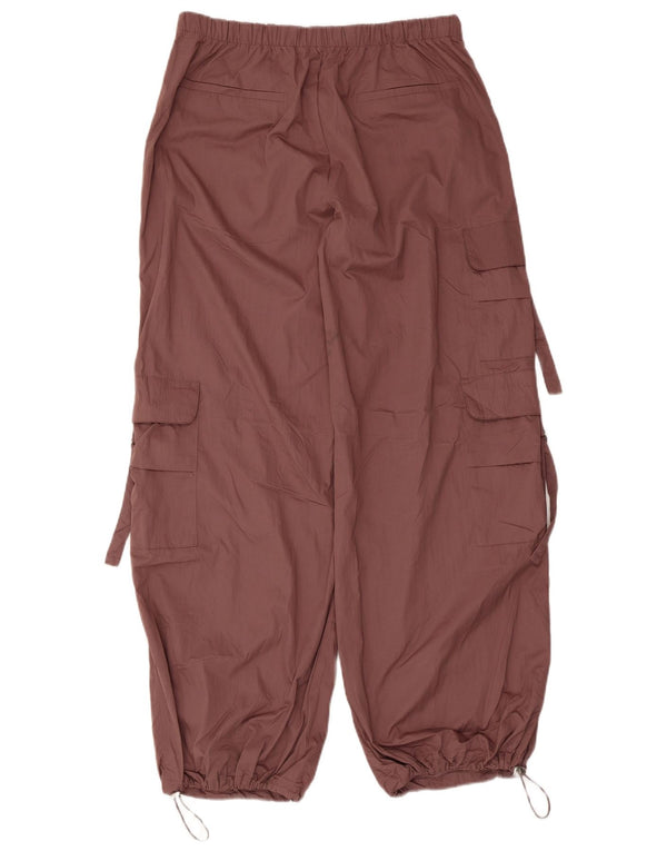 Zara Pantalon cargo large pour femme Medium W28 L30 Marron Polyester
