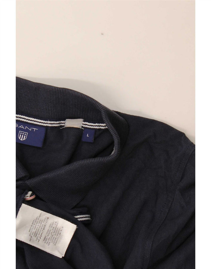 Gant Polo Homme Grand Bleu Marine Coton