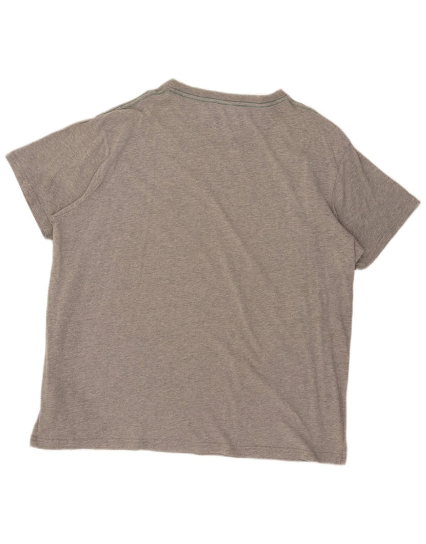 Weird Fish T-Shirt graphique homme haut 4XL gris moucheté coton