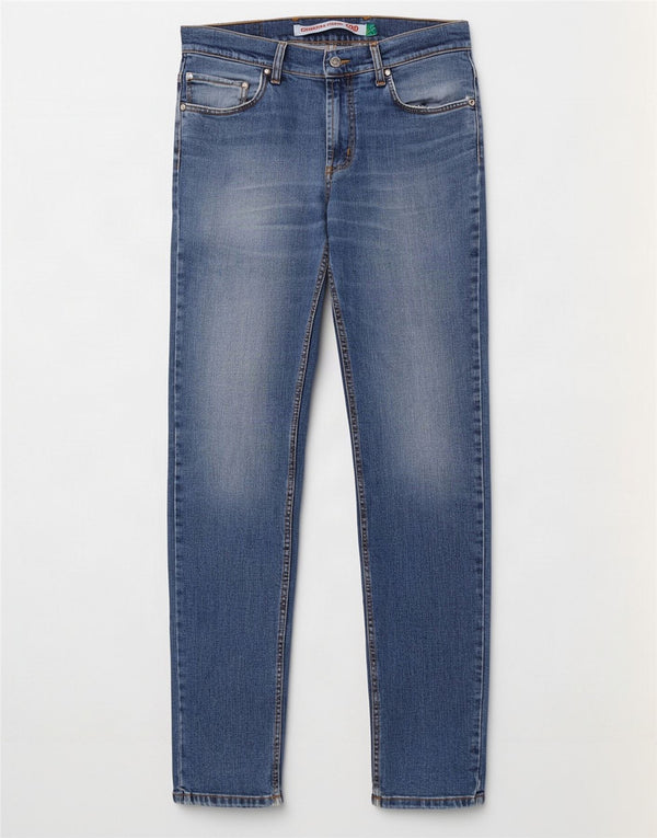 Carrera Homme 700 Jean Slim Vieilli W33 L34 Bleu Coton