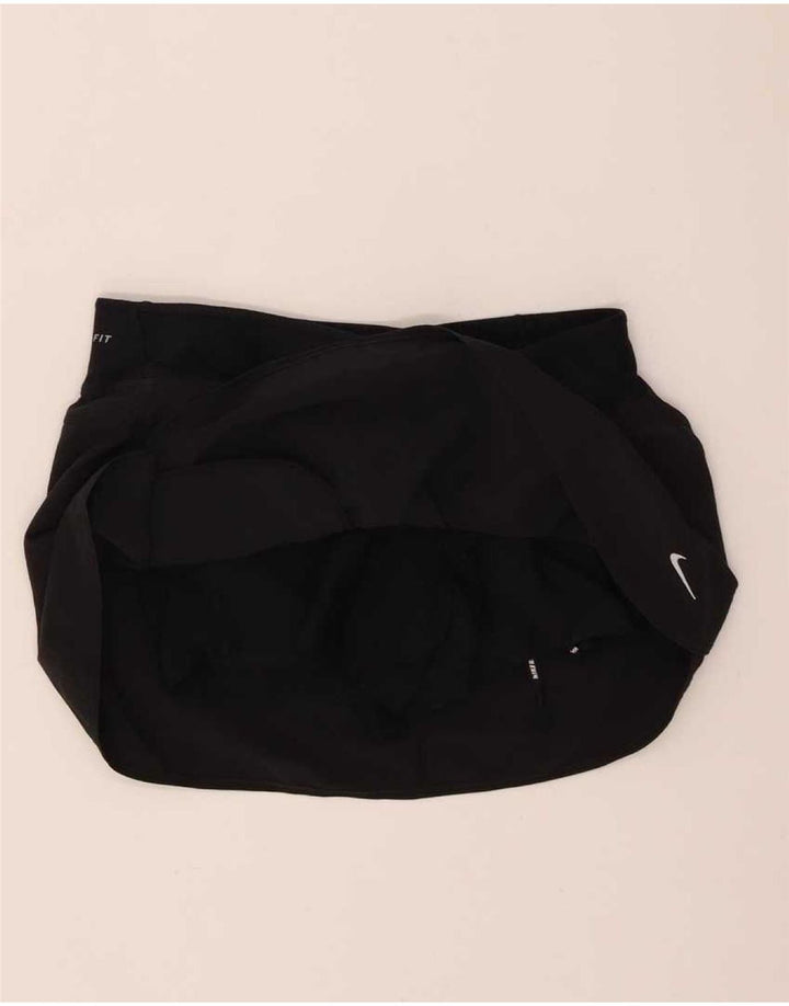 Nike Femme Dri Fit Jupe-short UK 14 Moyen Noir Polyester