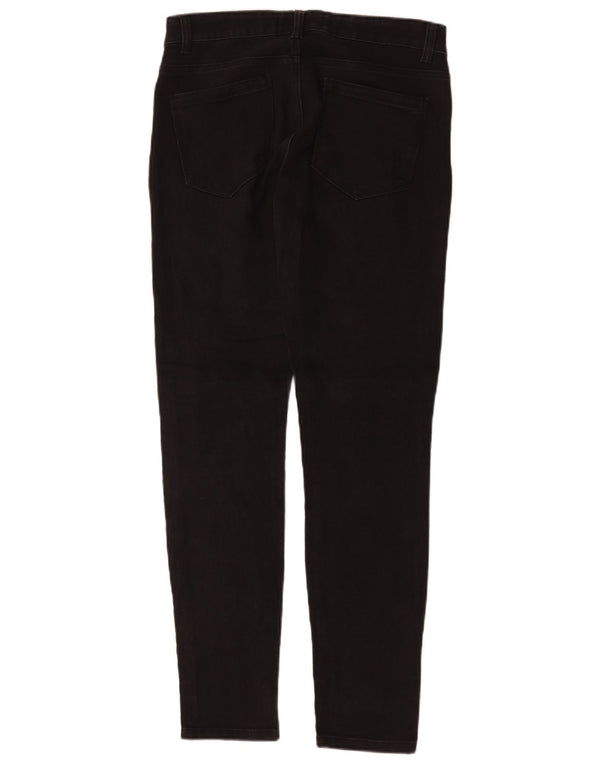 Zara Jean skinny pour femme UK 14 Large W32 L31 Coton noir