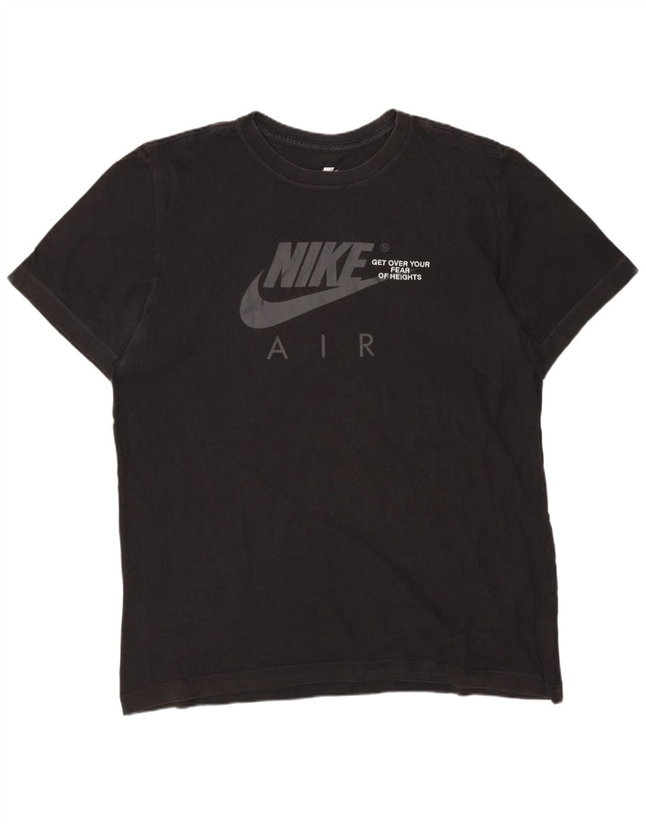 Nike Hommes Air Graphic T-Shirt Haut Grand Noir Coton
