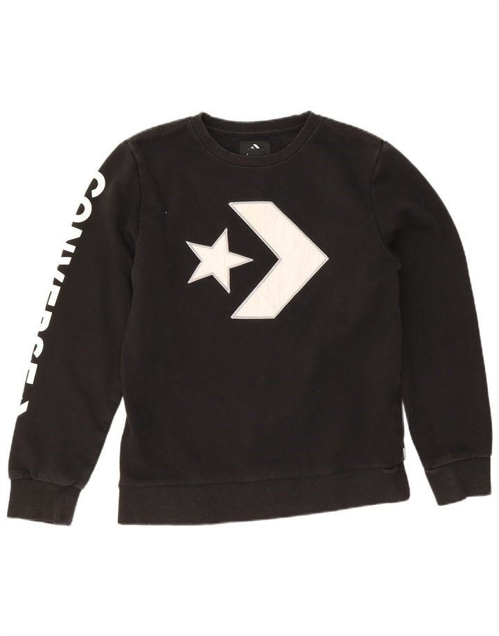 Converse Sweat-shirt graphique pour garçon 13-14 ans XL Noir