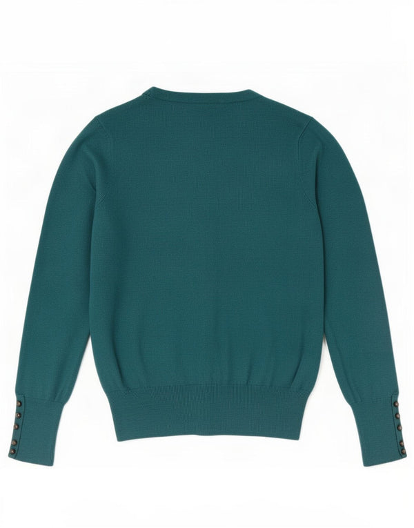 Marks & Spencer Pull Cardigan Femme UK 16 Large Vert Viscose