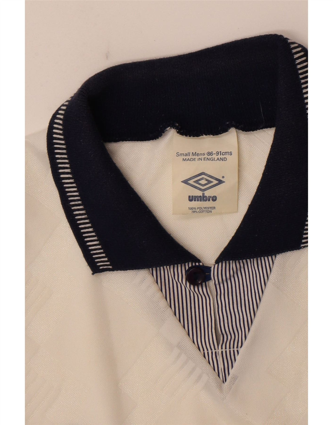 Umbro Haut en Jersey Graphique Angleterre 1990-1992 Homme Petit Blanc Sports