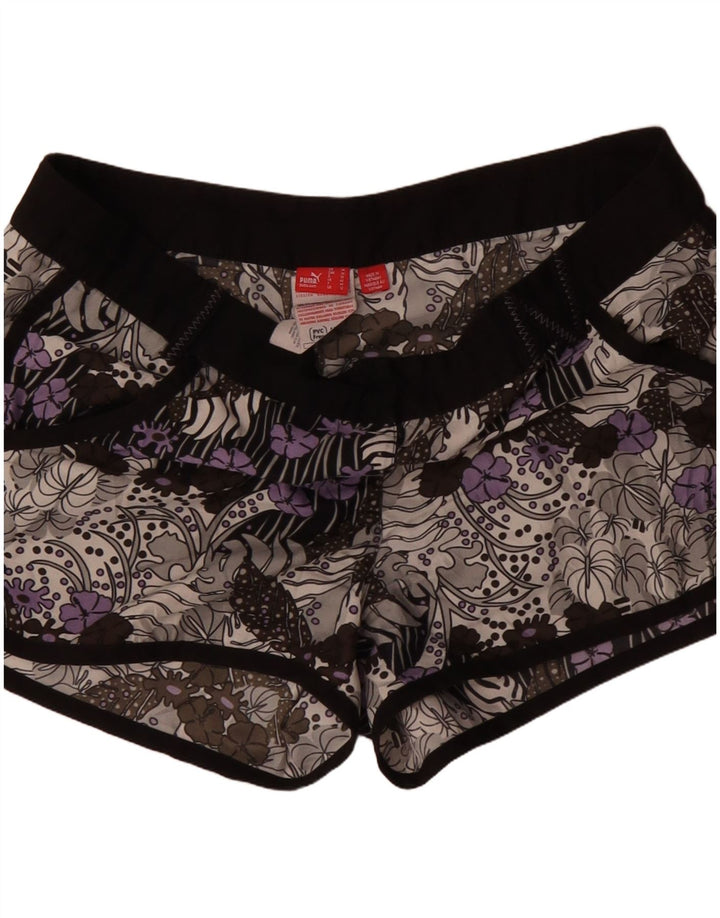 Puma Short de bain pour femme UK 12 Medium Multicolore Floral Polyester