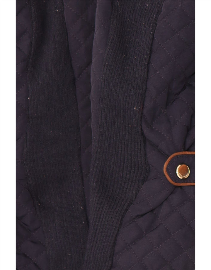 Zara Gilet matelassé pour femme UK 16 Large Bleu marine