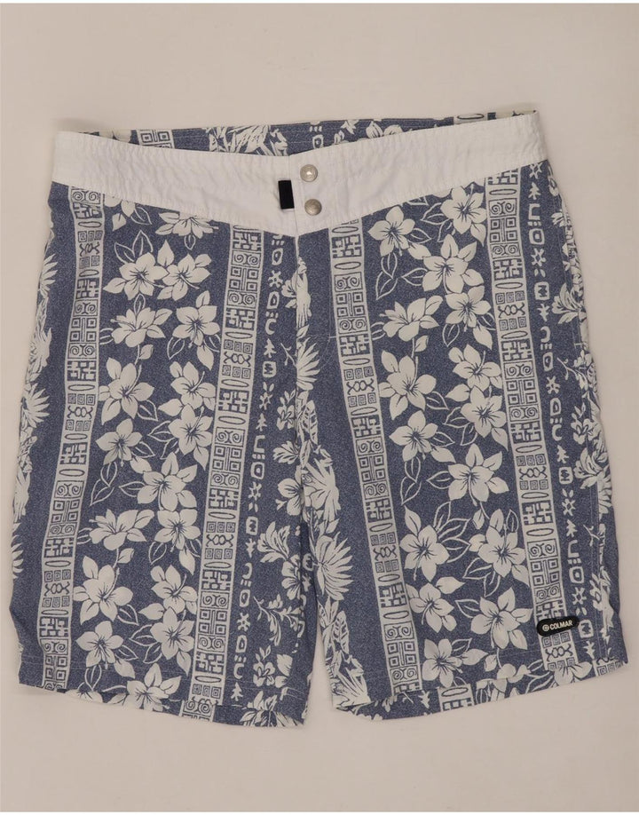 Colmar Short de Bain IT 50 Nylon Floral Bleu Moyen Homme