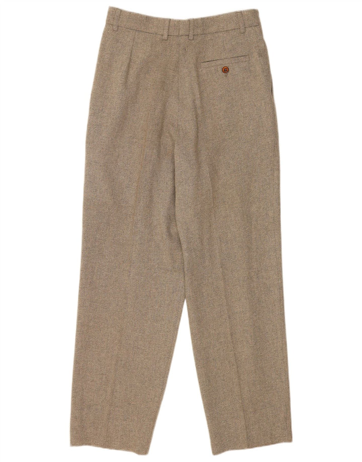 vintage Mens Pegged Suit Pantalon IT 46 Petit W28 L28 Laine Grise