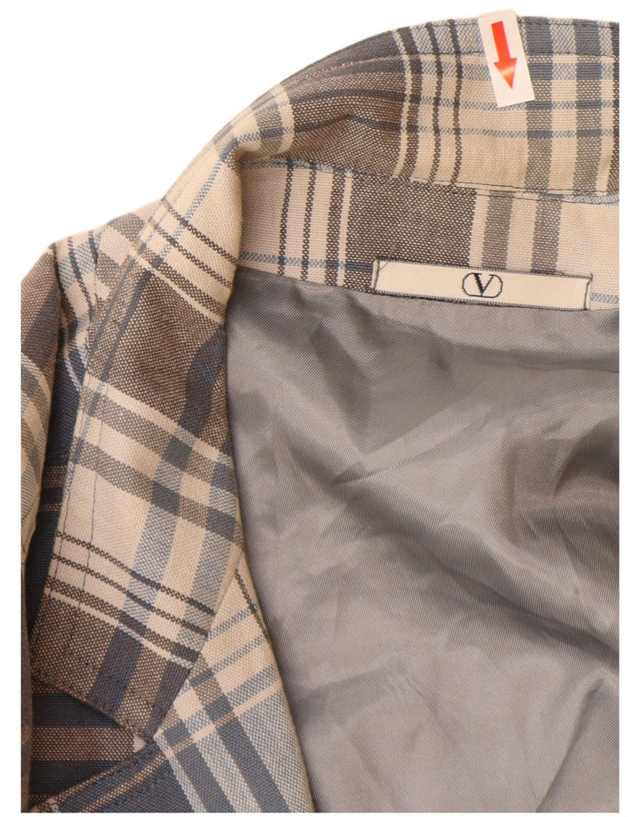 Valentino Veste Blazer 2 Boutons Homme UK 40 Large Gris