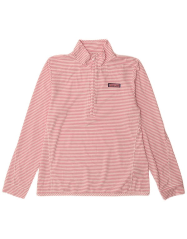 VINEYARD VINES Haut de survêtement pull pour femme UK 14 Rose moyen rayé