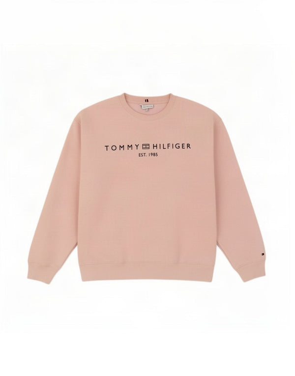 Tommy Hilfiger Sweat-shirt graphique pour femme UK 18 XL Coton rose