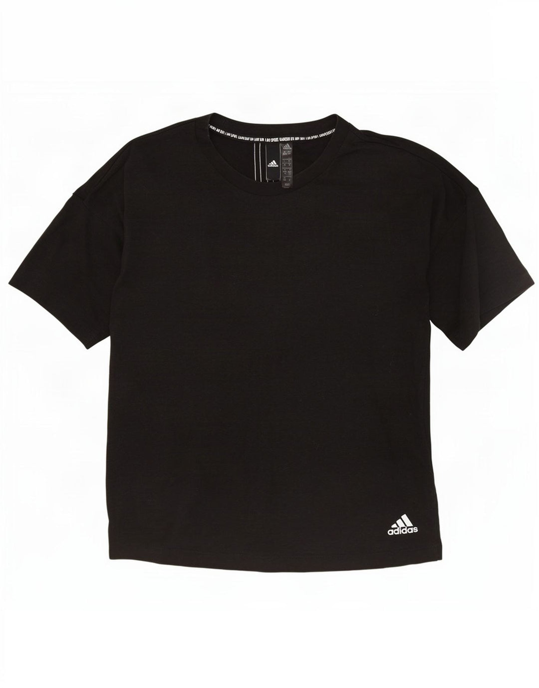 Adidas T-shirt surdimensionné pour femme UK 4/6 XS Gris Polyester