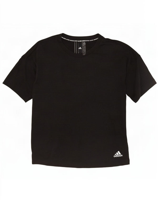Adidas T-shirt surdimensionné pour femme UK 4/6 XS Gris Polyester